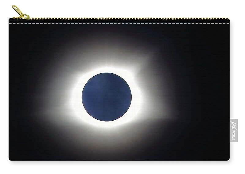 Eclipse Zip Pouch featuring the photograph Blue Moon by Daniel Reed