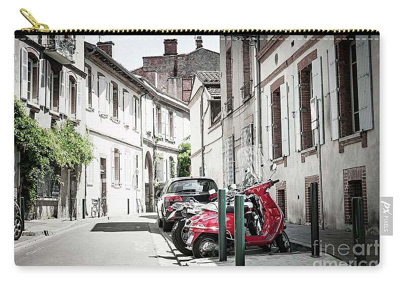 Toulouse Zip Pouch featuring the photograph Toulouse street by Elena Elisseeva