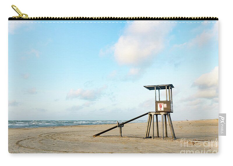 Lifeguard Zip Pouch featuring the photograph Tower #9 by Ronda Kimbrow