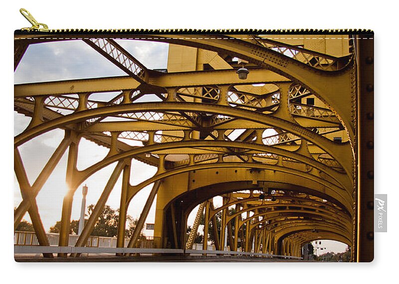 Sacramento Zip Pouch featuring the photograph Tower Bridge by Ana V Ramirez