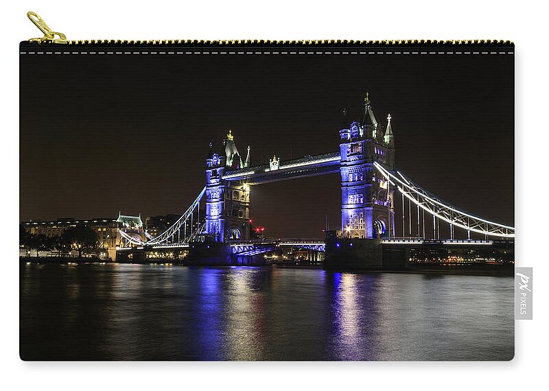Architecture Zip Pouch featuring the photograph Tower Bridge #2 by Chris Smith