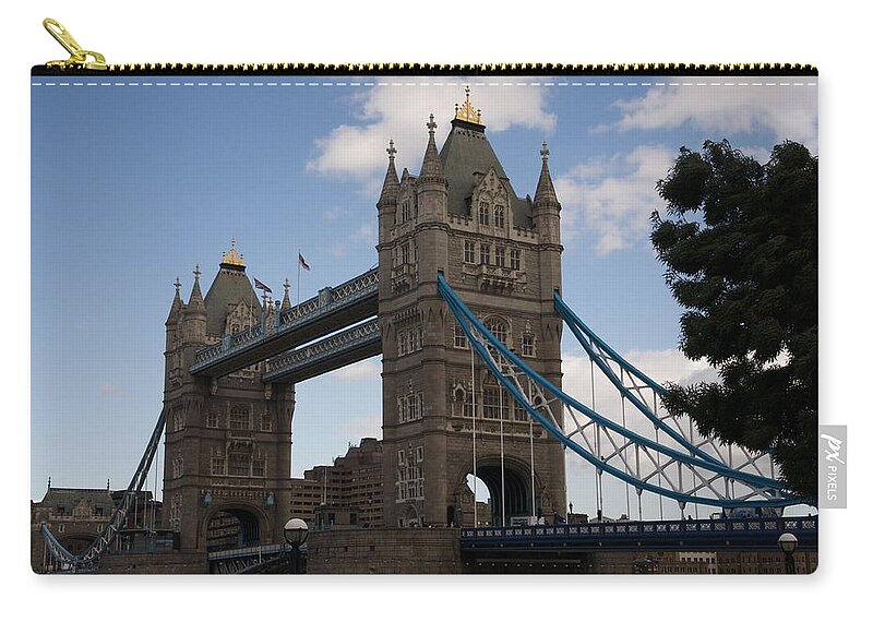 Towers Zip Pouch featuring the photograph Tower bridge London by Christopher Rowlands