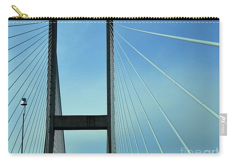 Bridges Carry-all Pouch featuring the photograph Towering Abstract by Jan Gelders