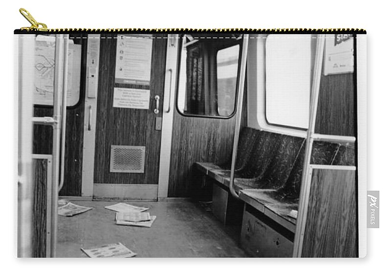 Dirty Train Zip Pouch featuring the photograph Train Car by Joseph Caban