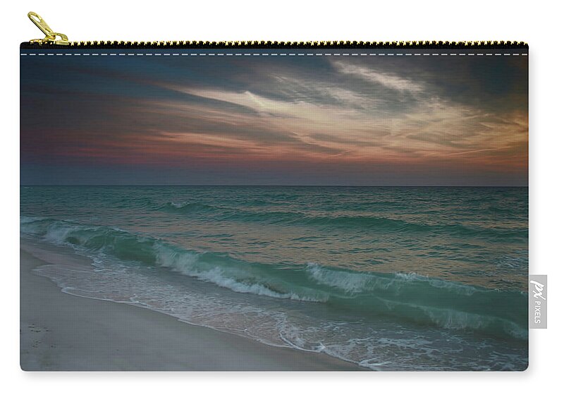 Seashore Zip Pouch featuring the photograph Tranquil Evening by Renee Hardison