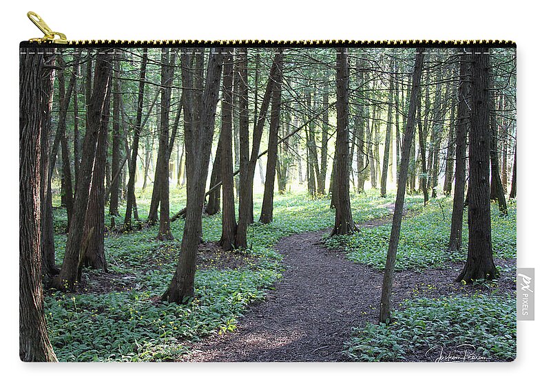 Woods Zip Pouch featuring the photograph Tranquility by Jackson Pearson