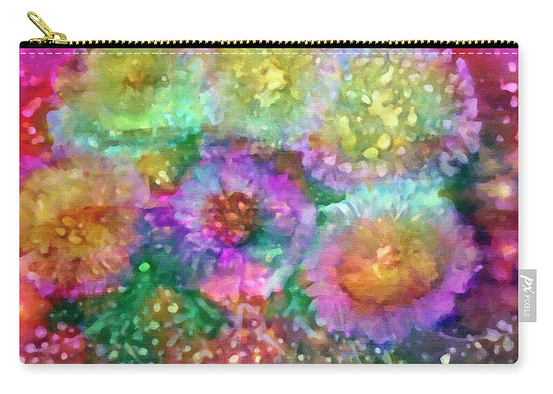 Abstract Zip Pouch featuring the digital art Transference by Don Wright
