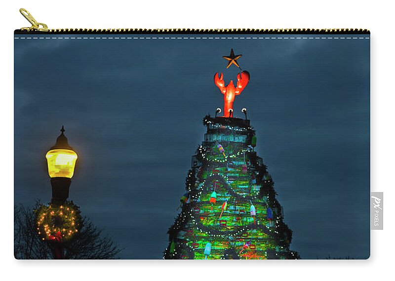 Lobster Trap Tree Carry-all Pouch featuring the photograph Trap Tree 2017 by Jeff Cooper