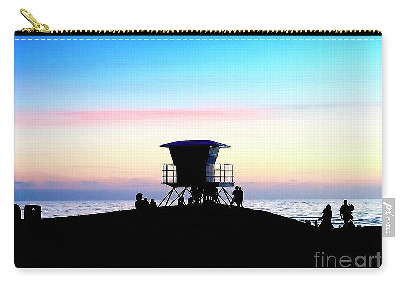 447c Zip Pouch featuring the photograph Treasure Coast Florida Sunrise Seascape Paradise 447c by Ricardos Creations