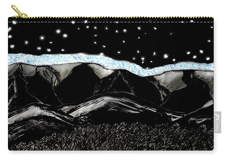 Treasure Zip Pouch featuring the digital art Treasure by Curtis Sikes