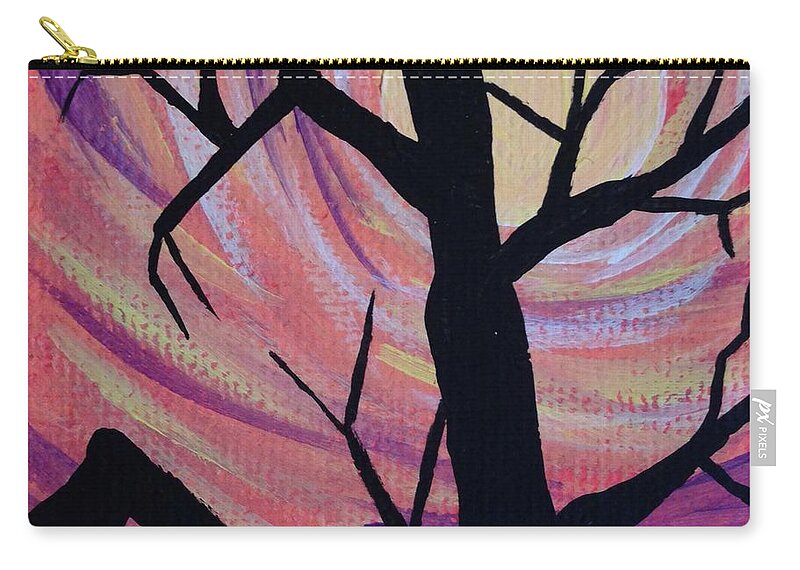 Tree Zip Pouch featuring the photograph Tree by Annie Walczyk
