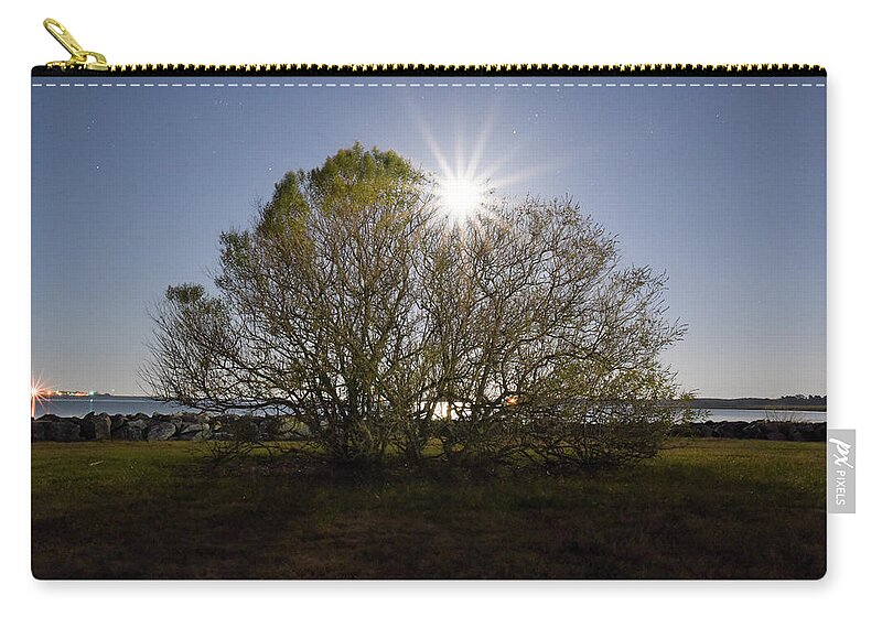 Full Moon Zip Pouch featuring the photograph Tree of the Night by Doug Ash