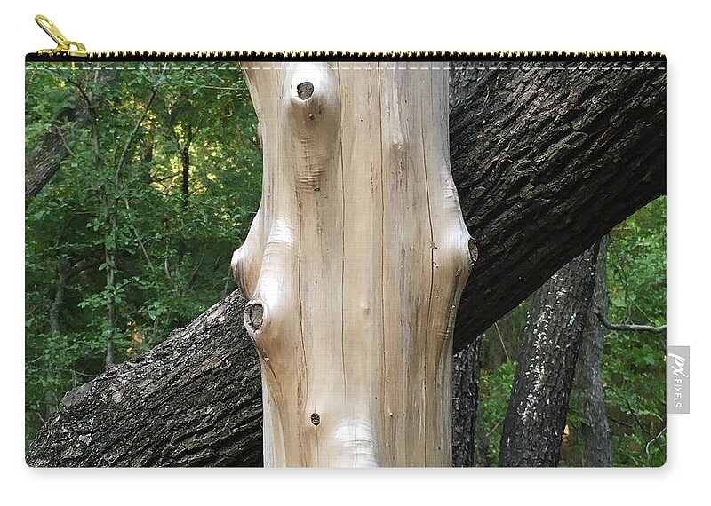 Texture Zip Pouch featuring the photograph Tree Textures by Doris Aguirre