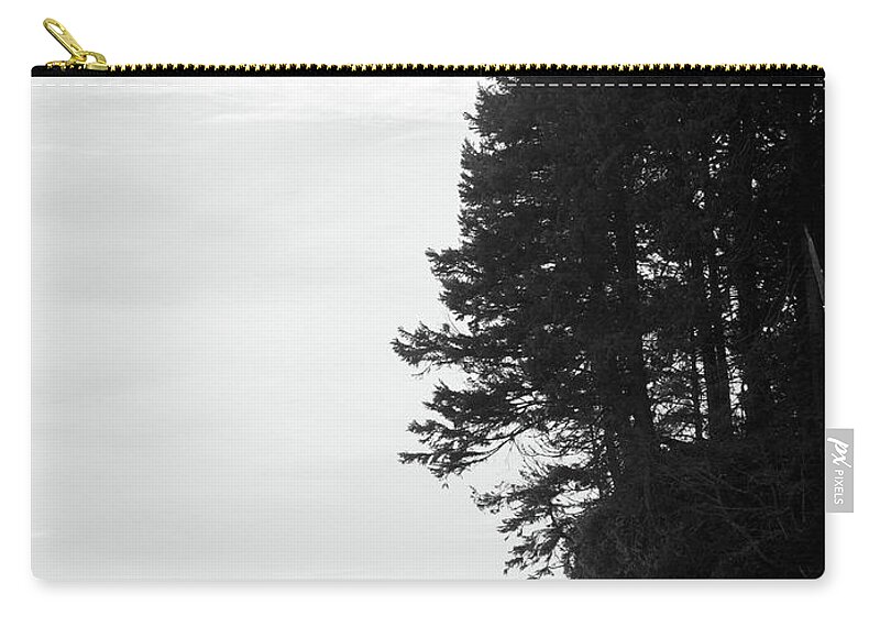 Trees Zip Pouch featuring the photograph Trees Over the Ocean by Trance Blackman