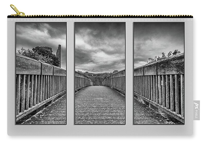Castle Zip Pouch featuring the photograph Trim Triptych 3 by Martina Fagan