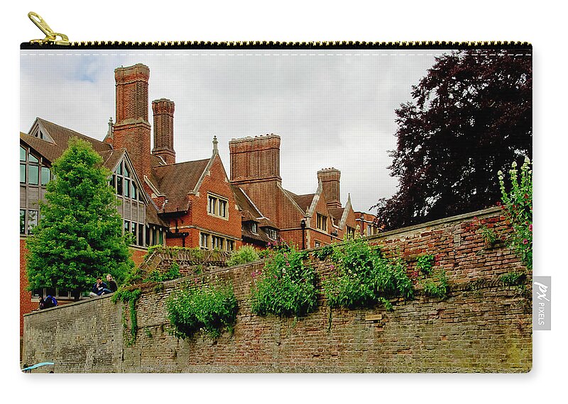 Colleges Zip Pouch featuring the photograph Trinity hall from the Backs. Cambridge. by Elena Perelman