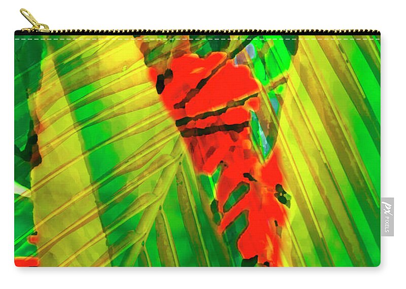 Tropical Zip Pouch featuring the photograph Tropical Fusion by Stephen Anderson