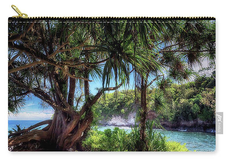 Hawaii Zip Pouch featuring the photograph Tropical Paradise by Susan Rissi Tregoning