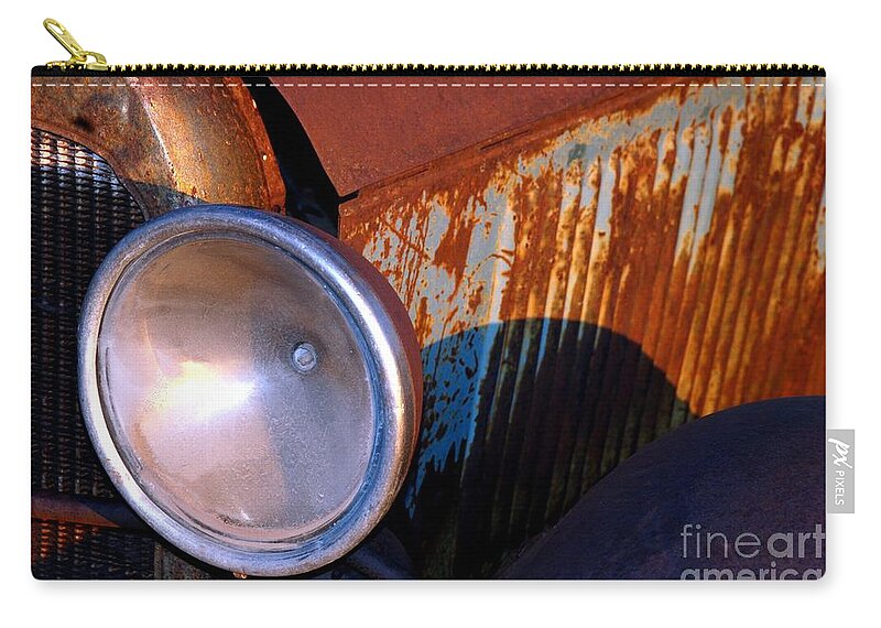 Route 66 Carry-all Pouch featuring the photograph Truck Light by Jim Goodman
