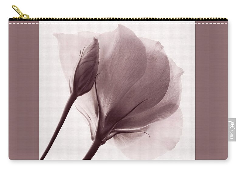 Lisianthus Flowers Zip Pouch featuring the photograph Truly Transient by Leda Robertson
