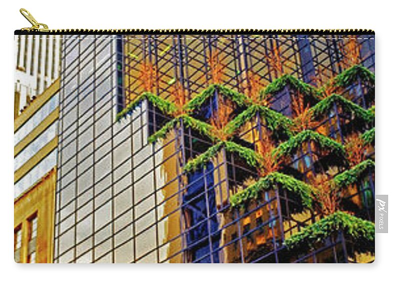 Trump Zip Pouch featuring the photograph Trump tower New York City Manhattan vertical by Tom Jelen