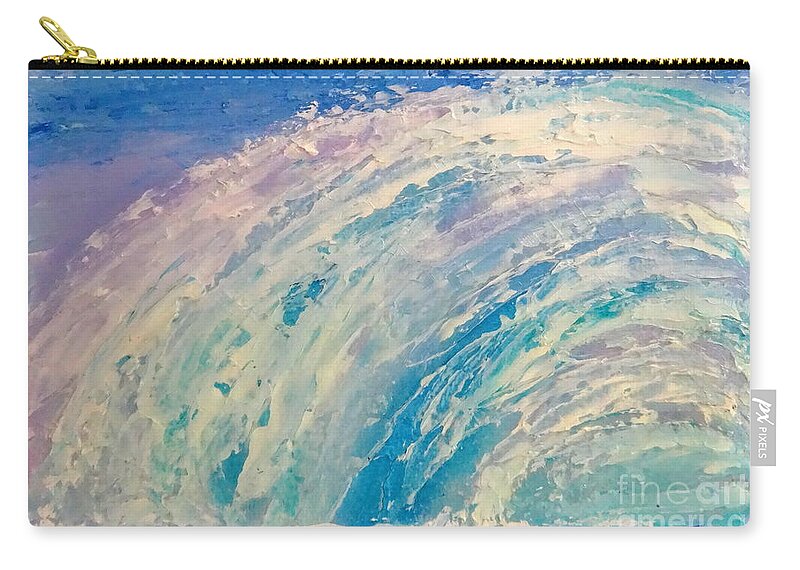 Seascape Zip Pouch featuring the painting Tube by Fred Wilson
