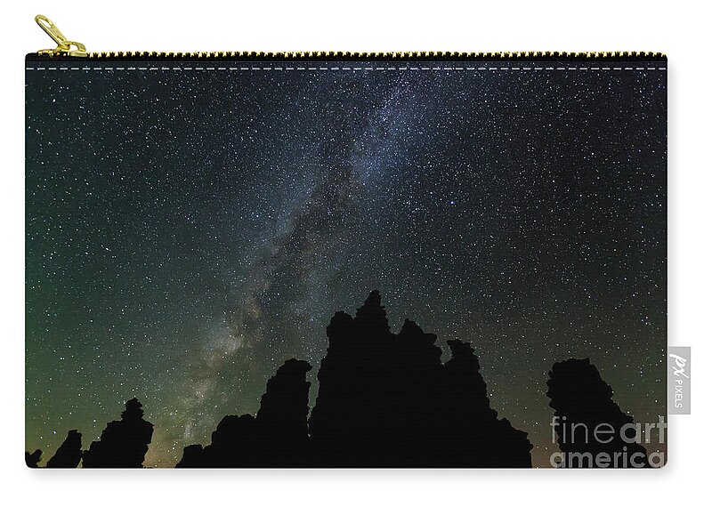 Tufa Zip Pouch featuring the photograph Tufa Nights by Charles Garcia