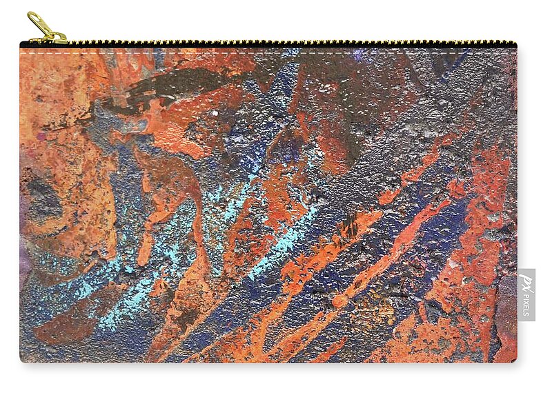 Landscape Zip Pouch featuring the painting Turn to Stone by Eduard Meinema