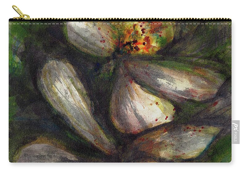 #creativemother Zip Pouch featuring the painting Twhy Light by Francelle Theriot