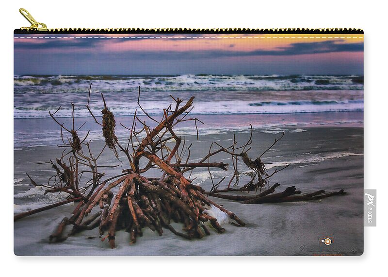 Beach Zip Pouch featuring the photograph Twilight by Joseph Desiderio