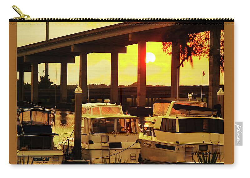 Jekyll Island Zip Pouch featuring the photograph Twilight on Jekyll Island by Rod Whyte