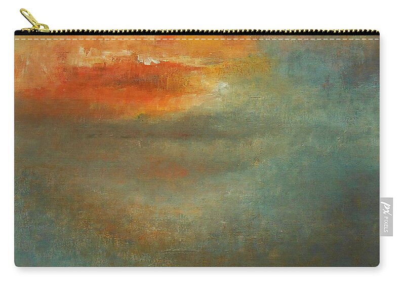Abstract Carry-all Pouch featuring the painting Twin Flame by Jane See