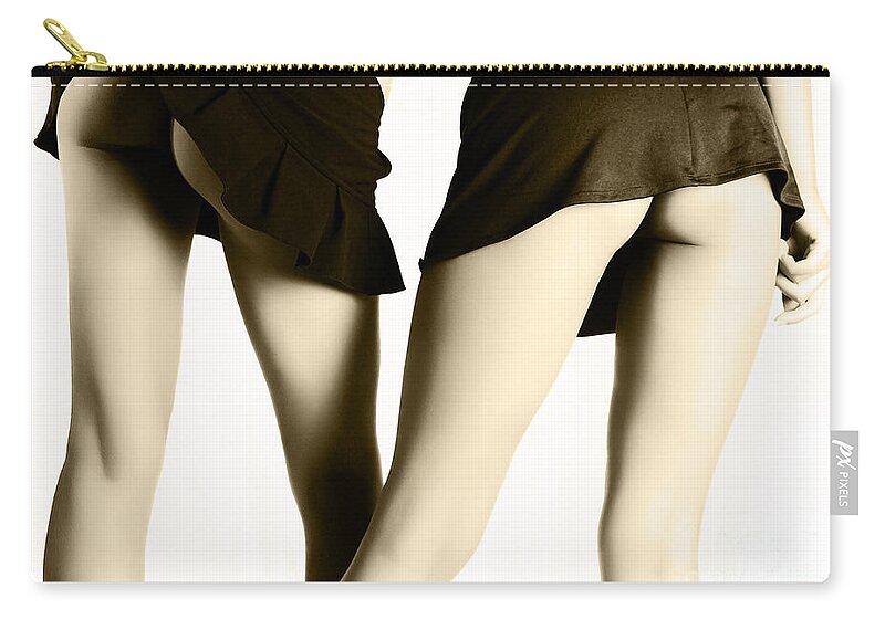 Boudoir Photographs Carry-all Pouch featuring the photograph Twins by Robert WK Clark