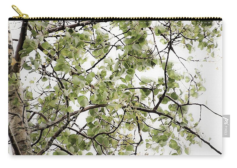 Birch Zip Pouch featuring the photograph Twist and Turn - by Julie Weber
