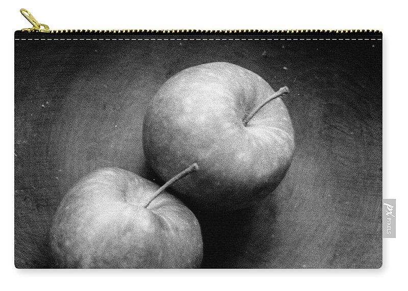Two Apples Zip Pouch featuring the photograph Two Apples In Love by Steven Macanka