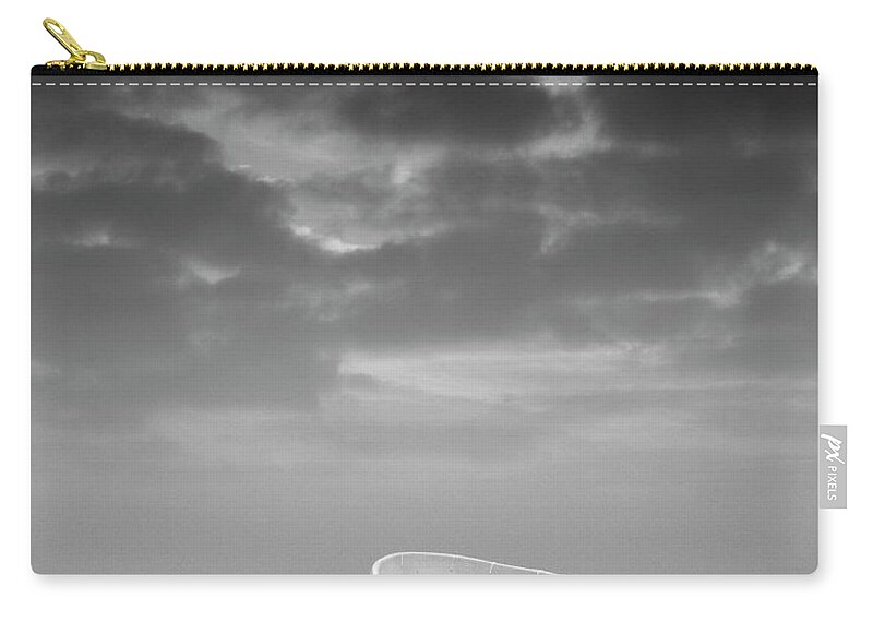 Boats Zip Pouch featuring the photograph Two Boats and Clouds by David Gordon