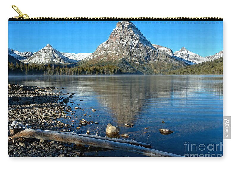  Zip Pouch featuring the photograph Two Medicine Driftwood by Adam Jewell
