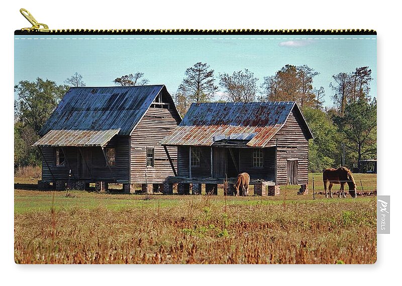 House Zip Pouch featuring the photograph Two Of Each by Cynthia Guinn