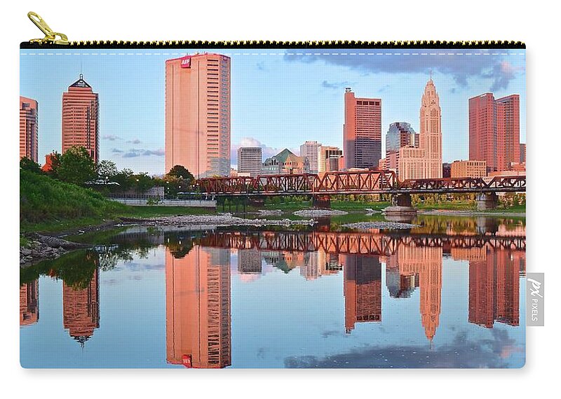 Columbus Zip Pouch featuring the photograph Two of Everything by Frozen in Time Fine Art Photography