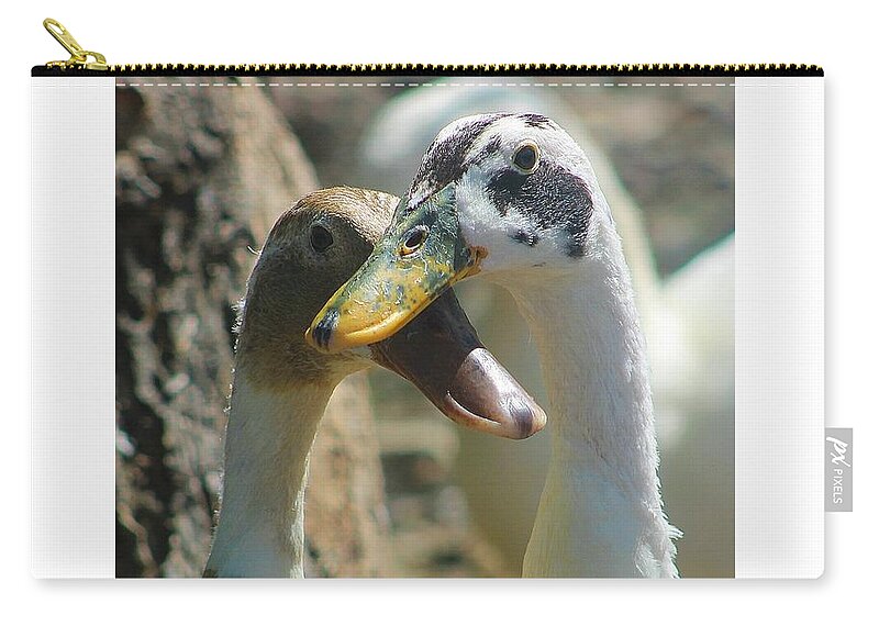 Pair Zip Pouch featuring the photograph Twu Luv by Jenny Revitz Soper