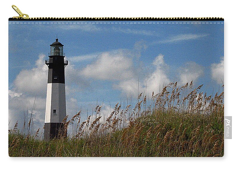 Tybee Zip Pouch featuring the photograph Tybee Island Lighthouse by J M Farris Photography
