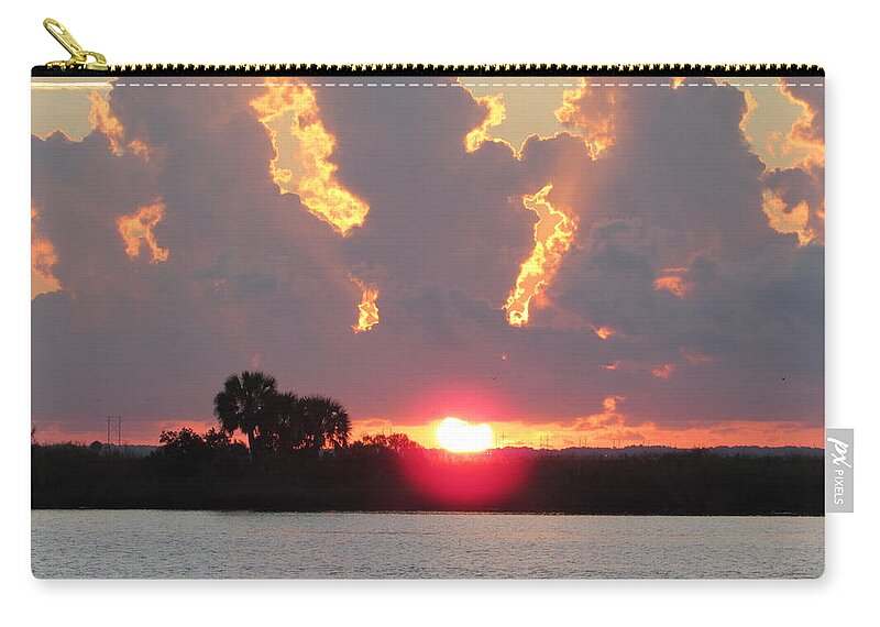 Apalachicola Bay Zip Pouch featuring the painting Unbelievable by Susan Richardson