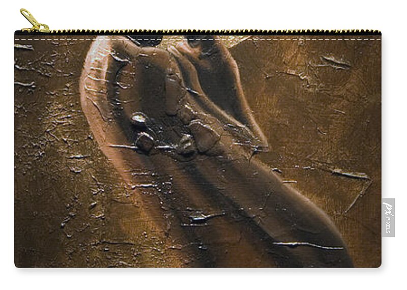 Father Zip Pouch featuring the painting Unconditional by Jerome White