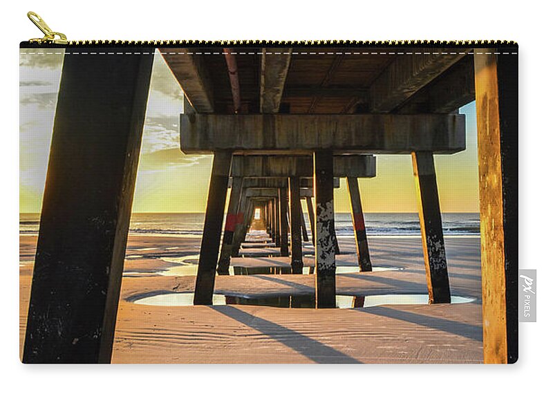 Sunrise Zip Pouch featuring the photograph Under the sunrise 2.0 by Bradley Dever