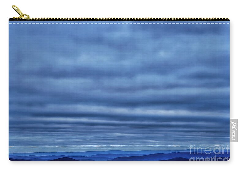 Winter Zip Pouch featuring the photograph Undulations Clouds and Mountains by Thomas R Fletcher