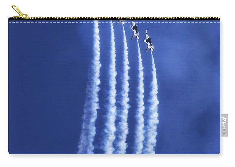 Thunderbirds Zip Pouch featuring the photograph United States Air Force Thunderbirds by Juli Ellen
