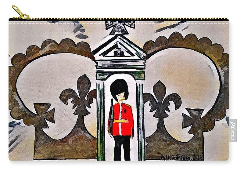Great Britain Zip Pouch featuring the painting Unity - 12th in the Series by Denise Railey