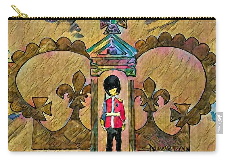 Great Britain Carry-all Pouch featuring the painting Unity - 5th in the Series by Denise Railey