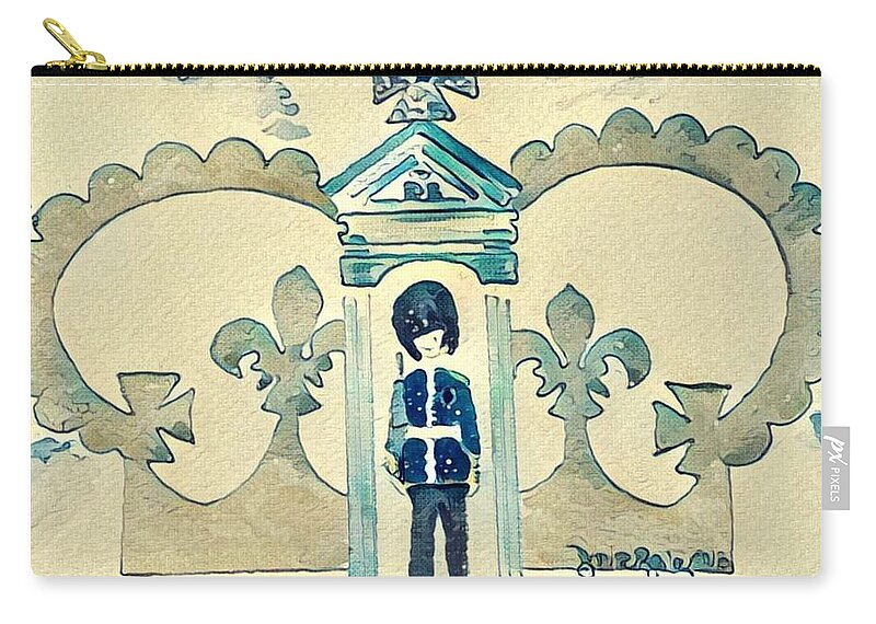 Great Britain Carry-all Pouch featuring the painting Unity - 6th in the Series by Denise Railey