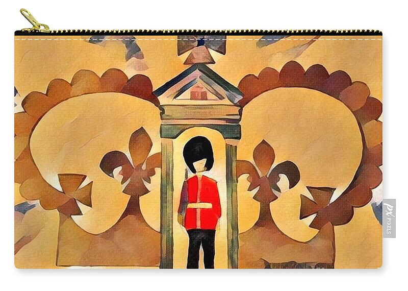 Great Britain Carry-all Pouch featuring the painting Unity - 7th in the Series by Denise Railey